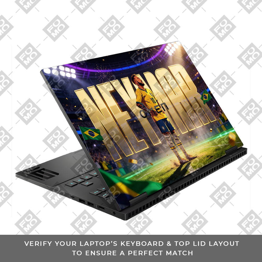 Neymar Golden Aura HP Omen Gaming 16 3D Laptop Skin