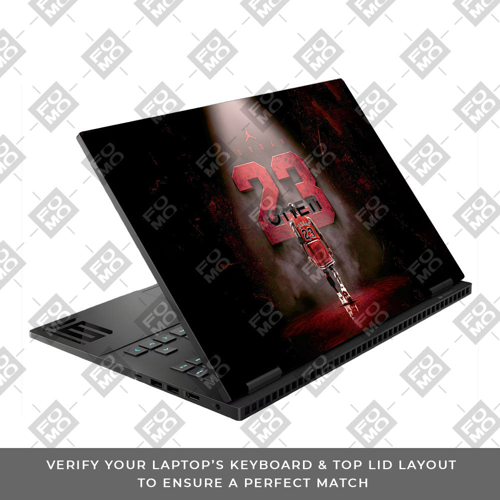 Jordan 23 HP Omen Gaming 16 3D Laptop Skin