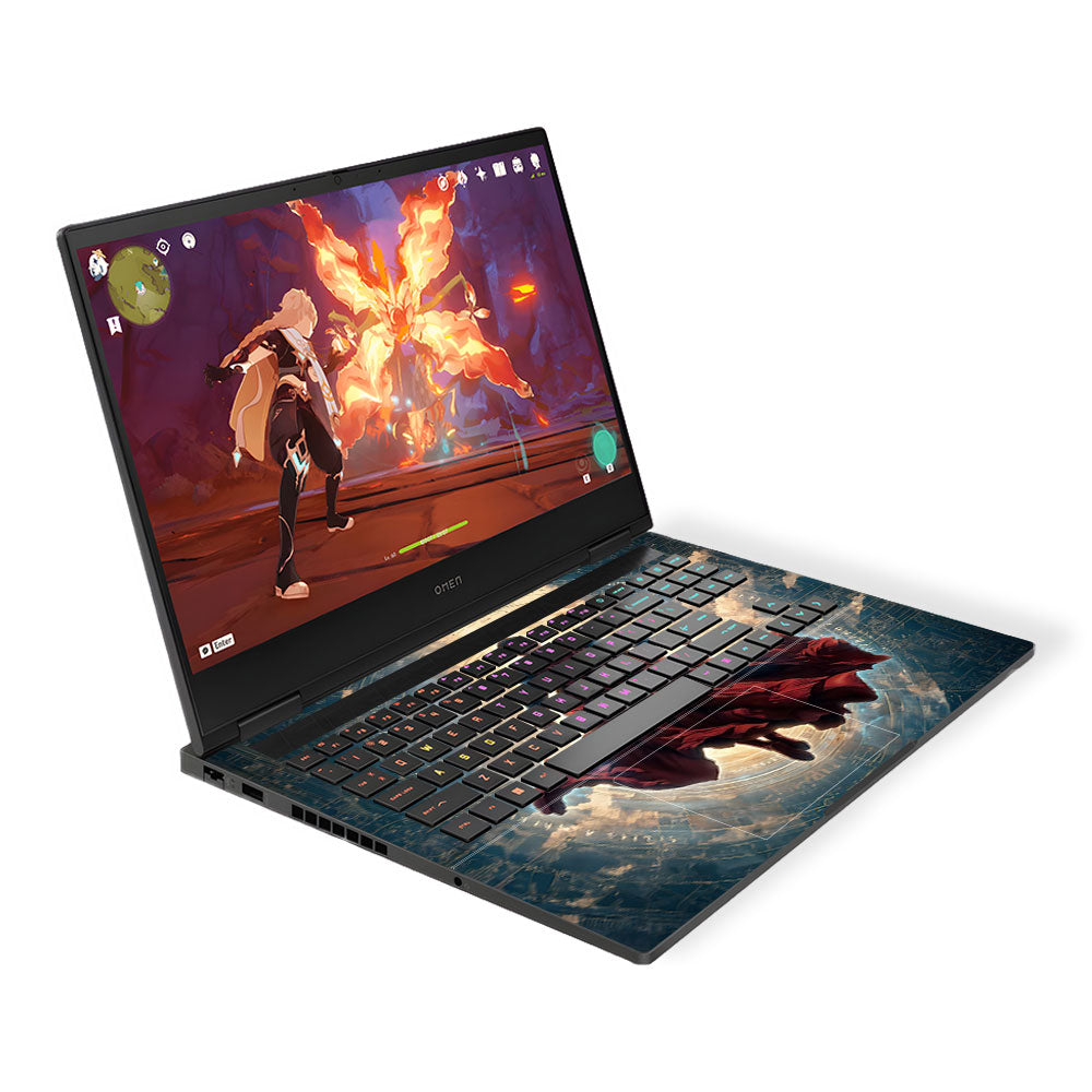 Superman Flying Beyond the Cosmos HP Omen Gaming 16 3D Laptop Skin