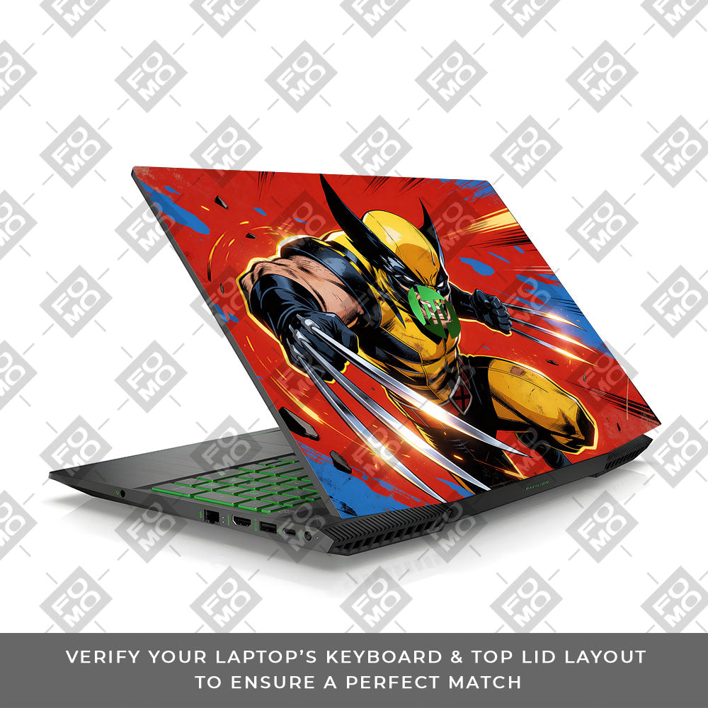 Adamantium Rage HP Pavilion Gaming 15 CX Series 3D Laptop Skin