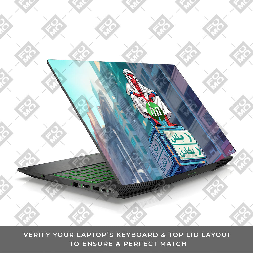 Arabian Spider Man HP Pavilion Gaming 15 CX Series 3D Laptop Skin