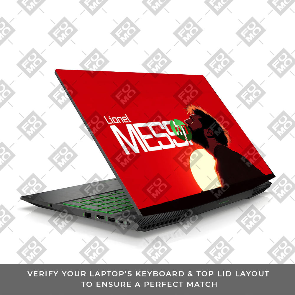Messi Sunset Icon HP Pavilion Gaming 15 CX Series 3D Laptop Skin