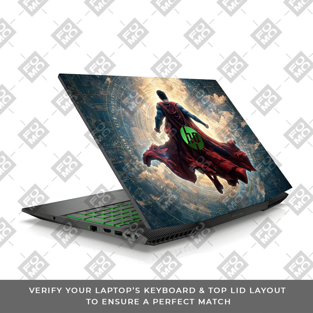 Superman Ascends HP Pavilion Gaming 15 CX Series Laptop Skin