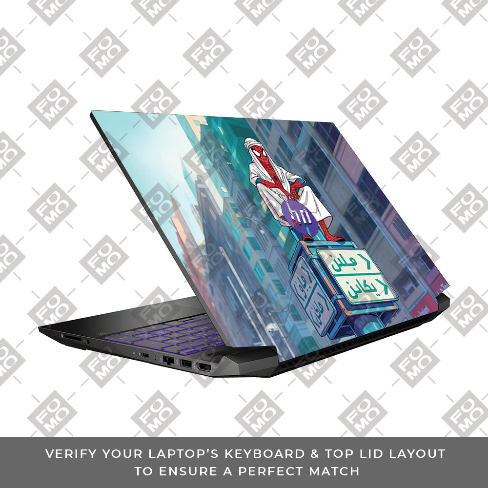 Arabian Spider Man HP Pavilion Gaming 15 EC Series 3D Laptop Skin
