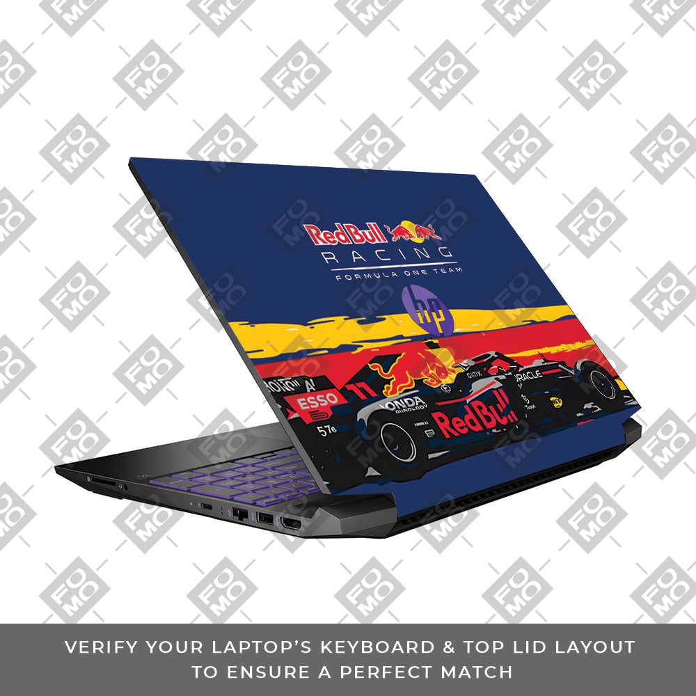 Red Bull Racing Formula One Team HP Pavilion Gaming 15 EC Series 3D Laptop Skin