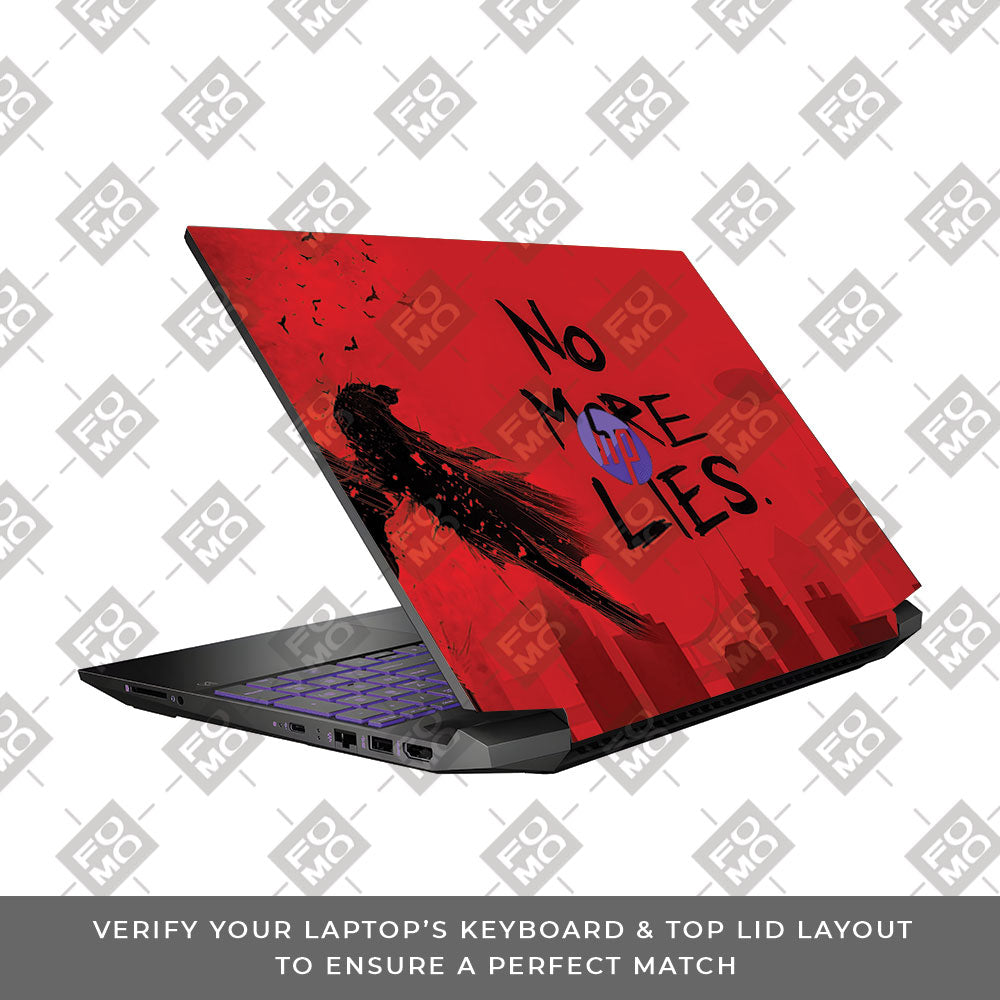 Batman No More Lies HP Pavilion Gaming 15 EC Series 3D Laptop Skin