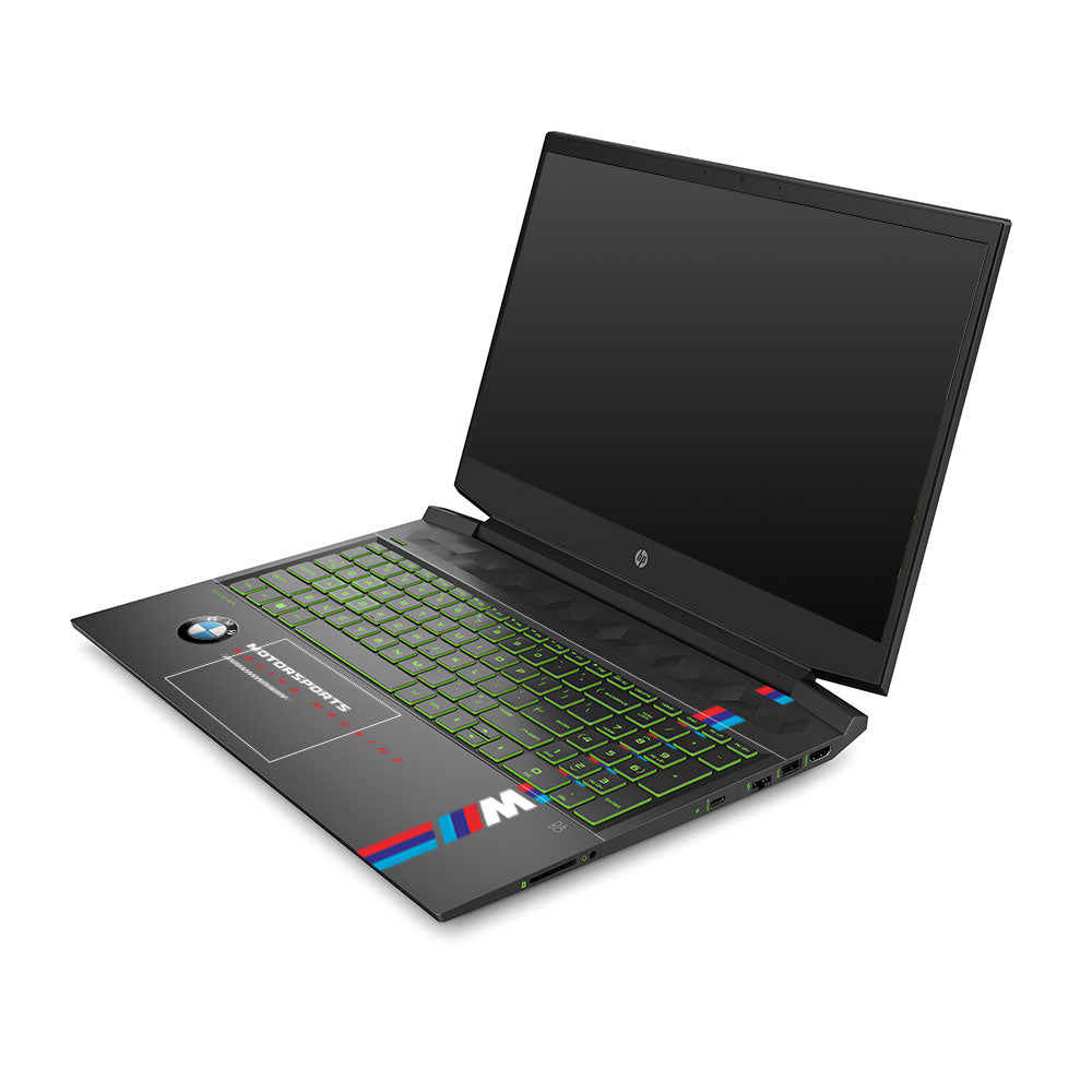Transparent BMW Racing Graphic HP Pavilion Gaming 15 EC Series Laptop Skin