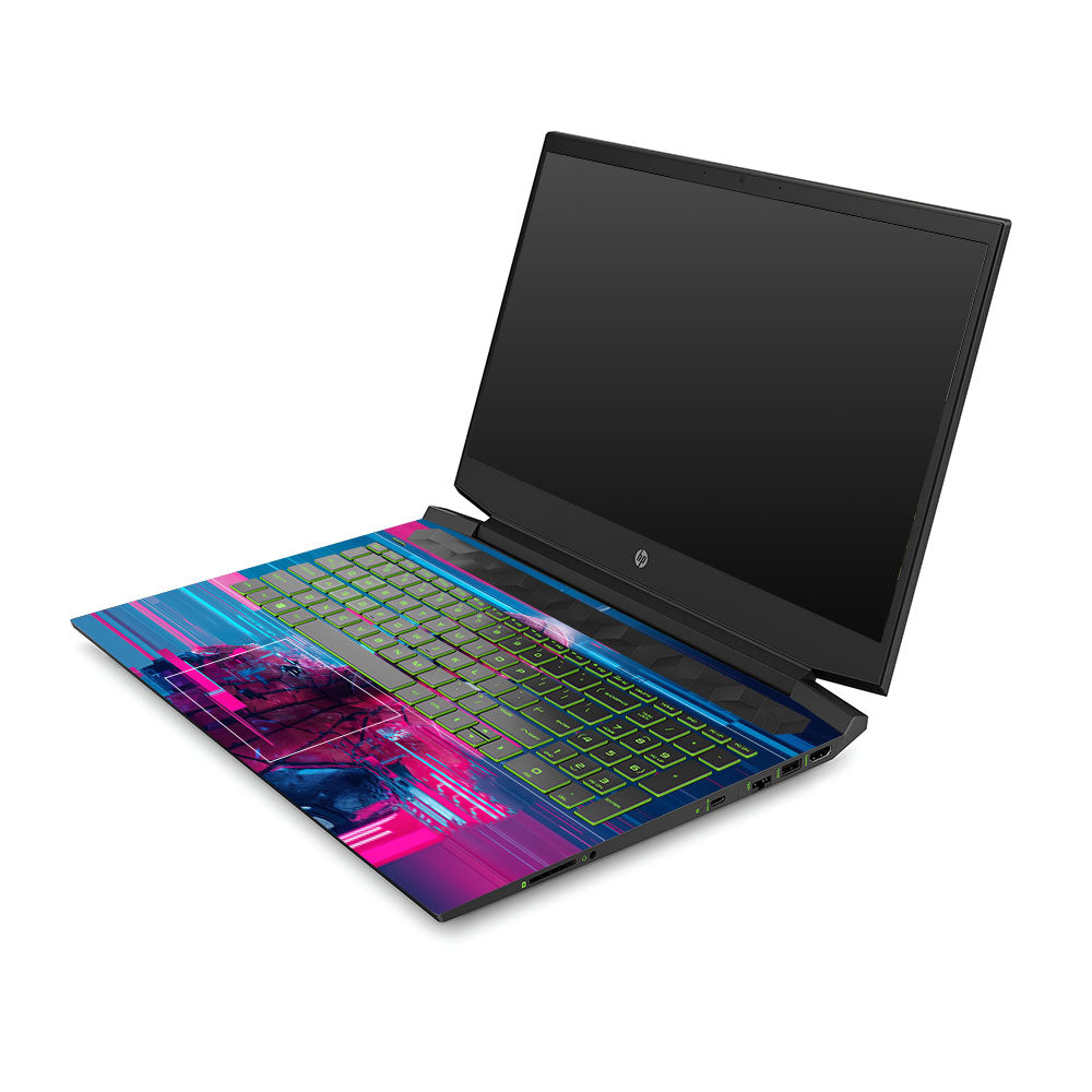 Glitch Spider HP Pavilion Gaming 15 EC Series 3D Laptop Skin