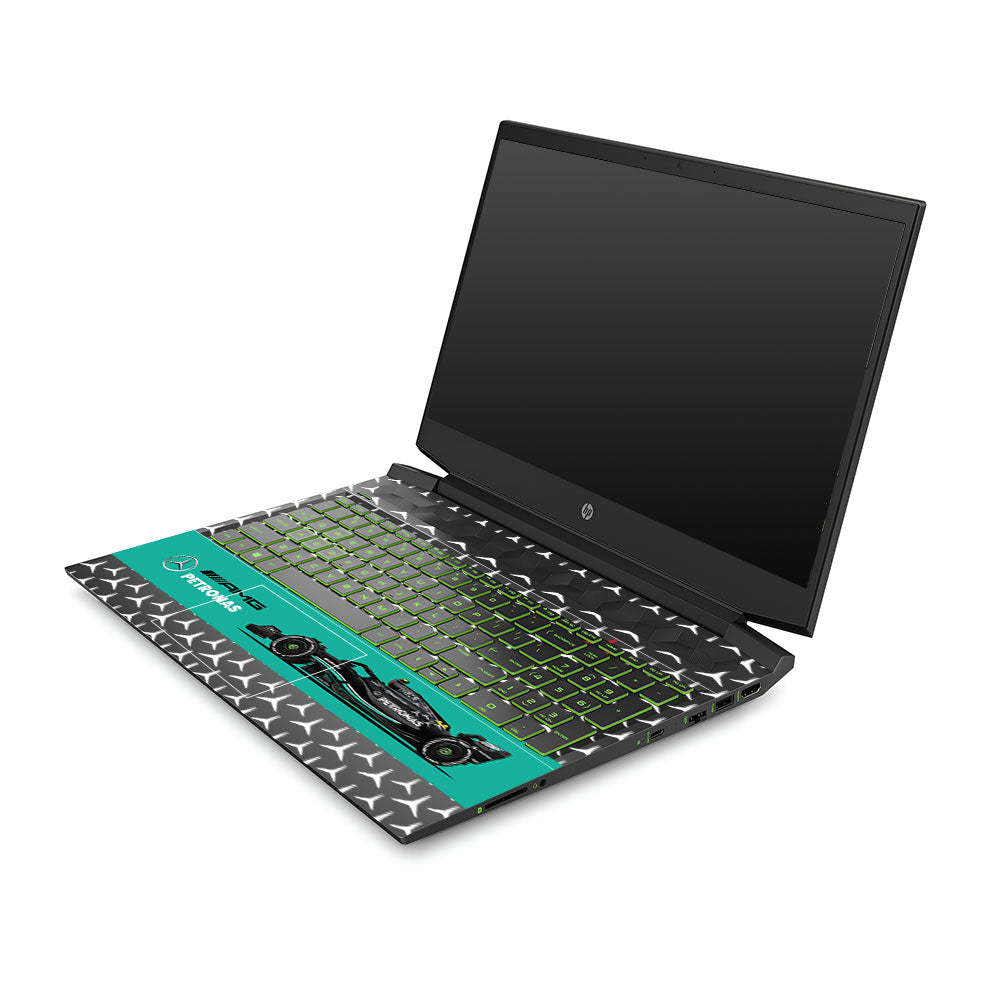 Transparent Mercedes AMG F1 HP Pavilion Gaming 15 EC Series Laptop Skin
