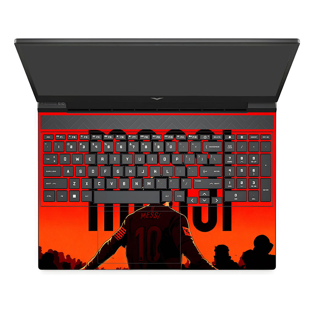 Messi Red Aura HP Victus 3D Laptop Skin