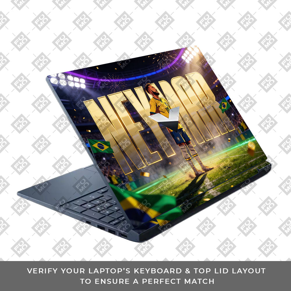 Neymar Golden Aura HP Victus 3D Laptop Skin