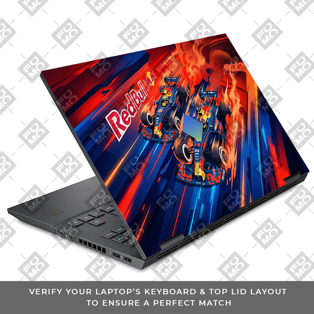 Red Bull Racing Velocity HP Omen 15 Laptop Skin