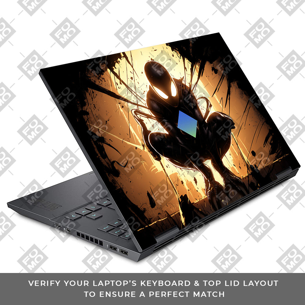 Shadow Spiderman HP Omen 15 Laptop Skin