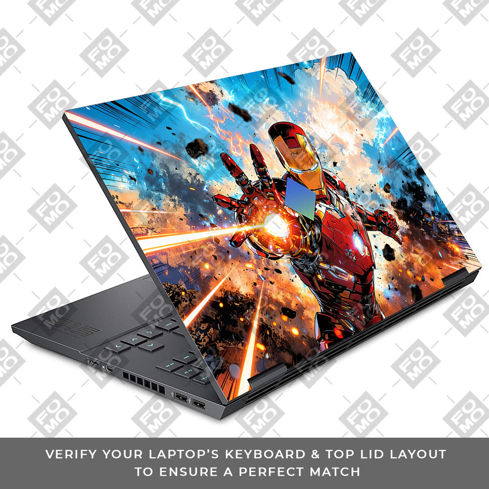 Iron Impact The Arc Reactor HP Omen 15 Laptop Skin