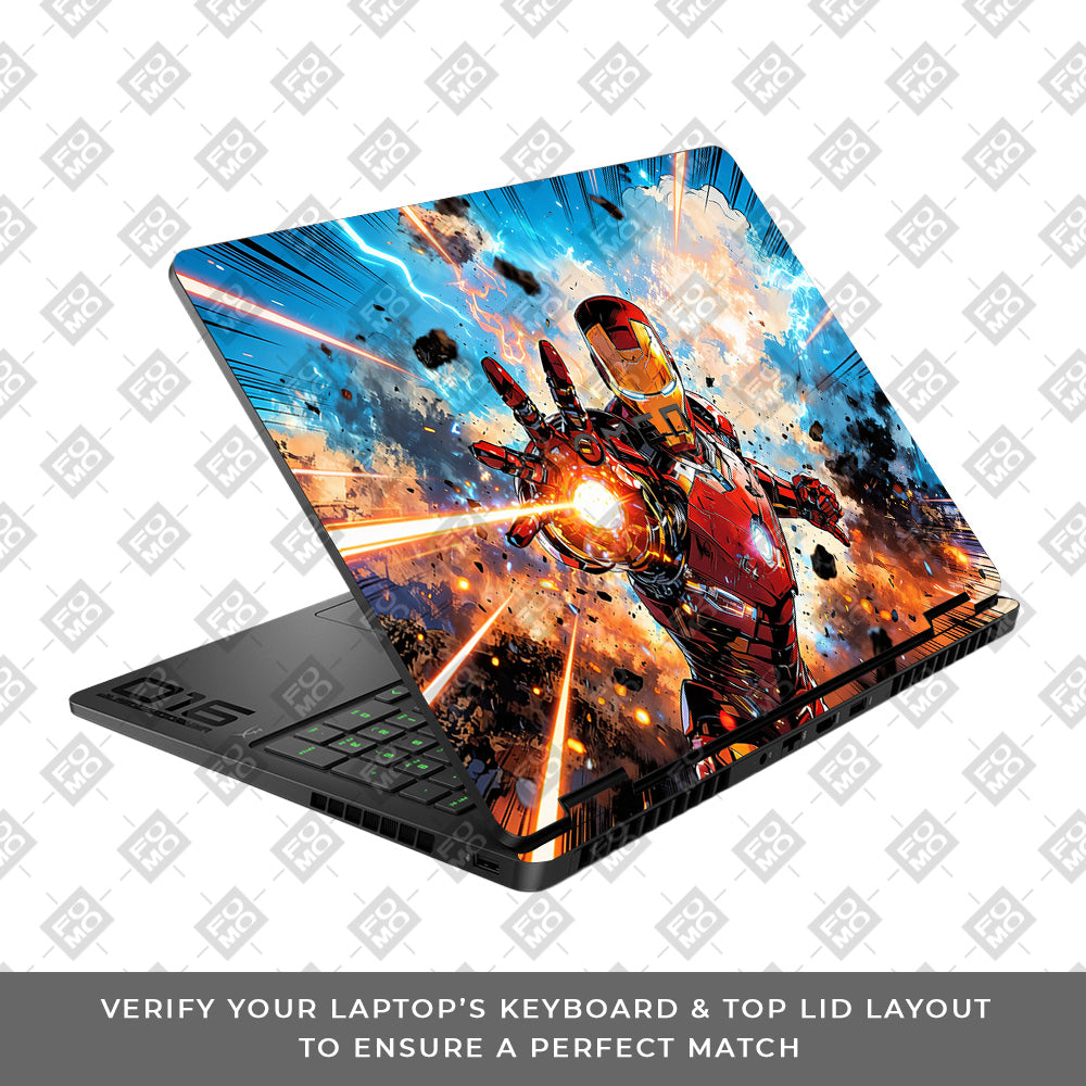 Iron Impact The Arc Reactor HP Omen Gaming 16 2025, 2026 Laptop Skin