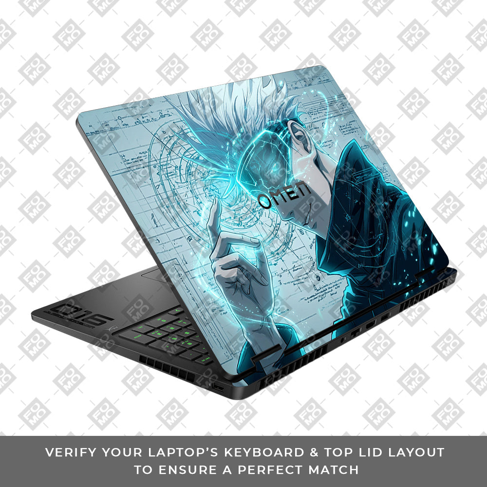 Gojo Satoru Power HP Omen Gaming 16 2025, 2026 Laptop Skin