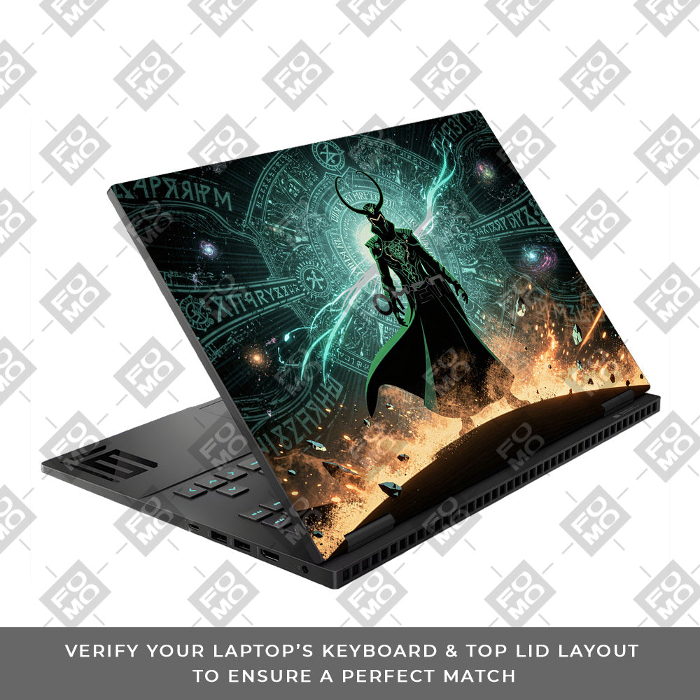 Loki God of Mischief Neon HP Omen Gaming 16 Laptop Skin