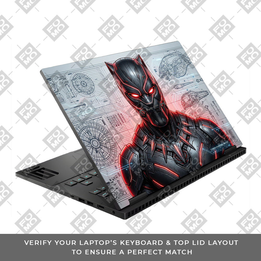 Black Panther Vibranium Tech HP Omen Gaming 16 Laptop Skin