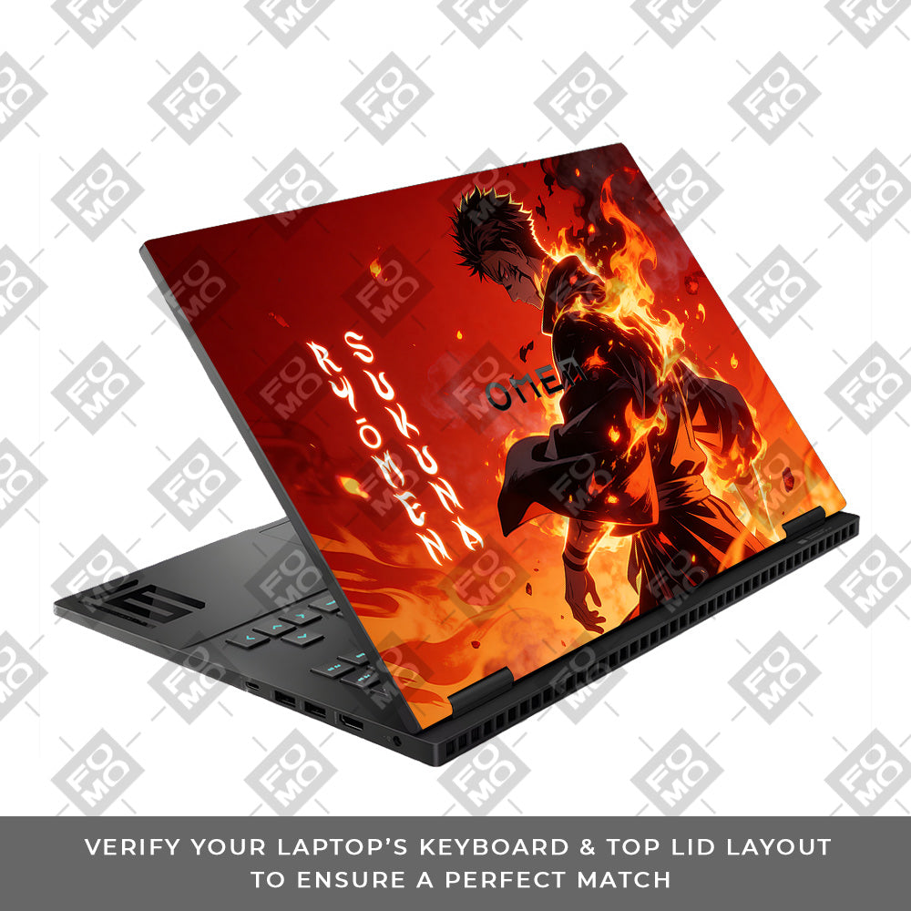 Ryomen Sukuna Lord of Curses HP Omen Gaming 16 Laptop Skin