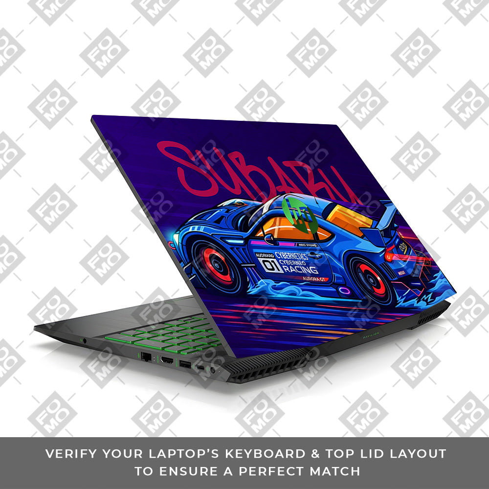 Subaru BRZ HP Pavilion Gaming 15 CX Series Laptop Skin