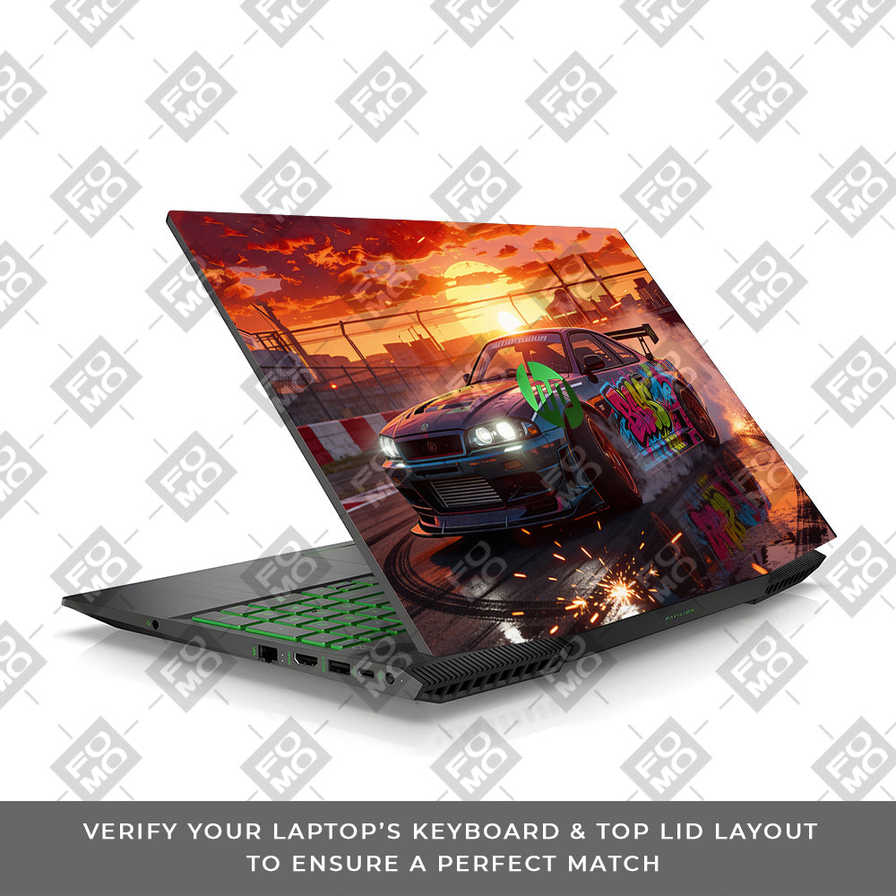 Tokyo Drift Vibes HP Pavilion Gaming 15 CX Series Laptop Skin