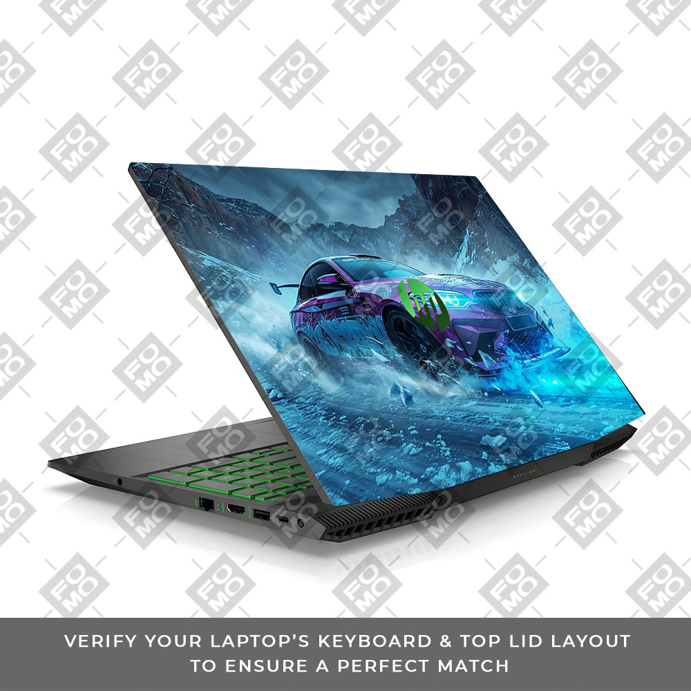 BMW Neon Drift HP Pavilion Gaming 15 CX Series Laptop Skin