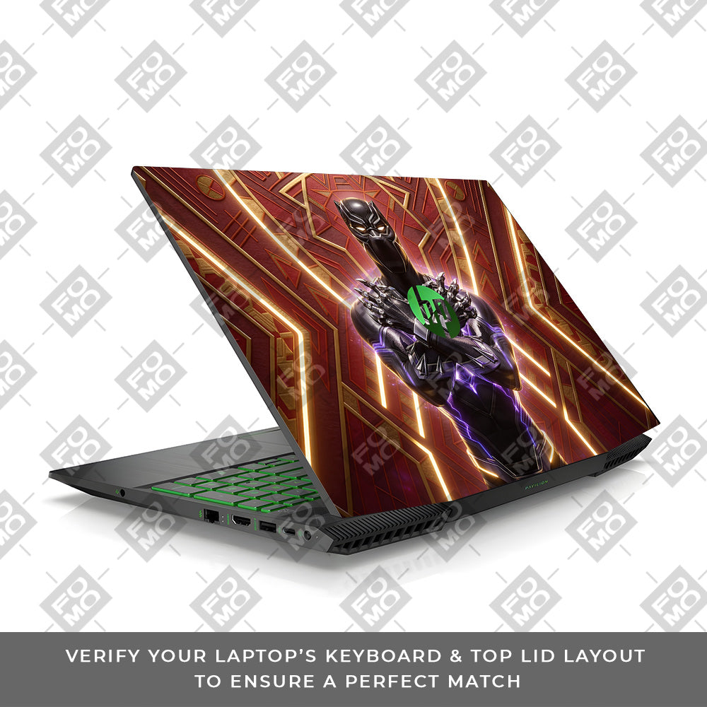 Black Panther Wakanda's King HP Pavilion Gaming 15 CX Series 3D Laptop Skin