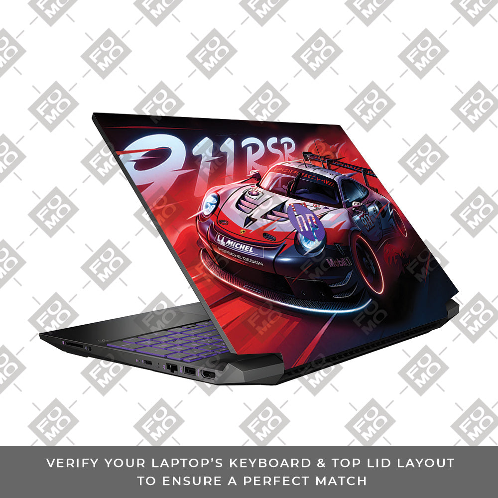 Porsche 911 RSR HP Pavilion Gaming 15 EC Series Laptop Skin