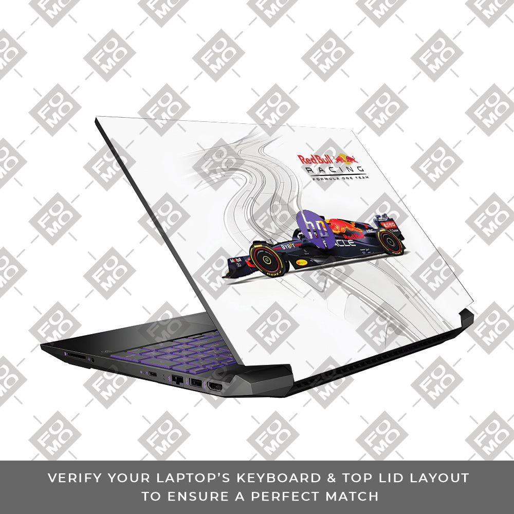 Red Bull Racing in Action HP Pavilion Gaming 15 EC Series Laptop Skin