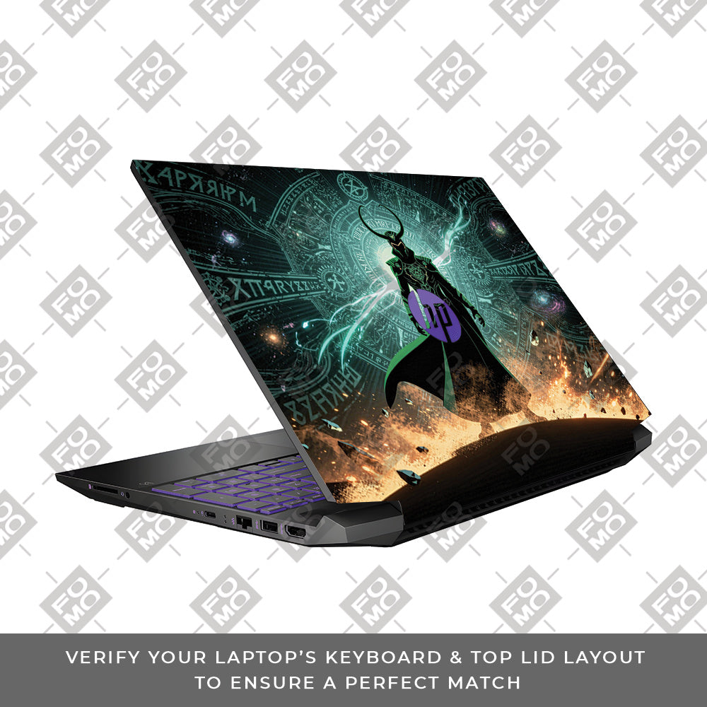 Loki God of Mischief Neon HP Pavilion Gaming 15 EC Series Laptop Skin