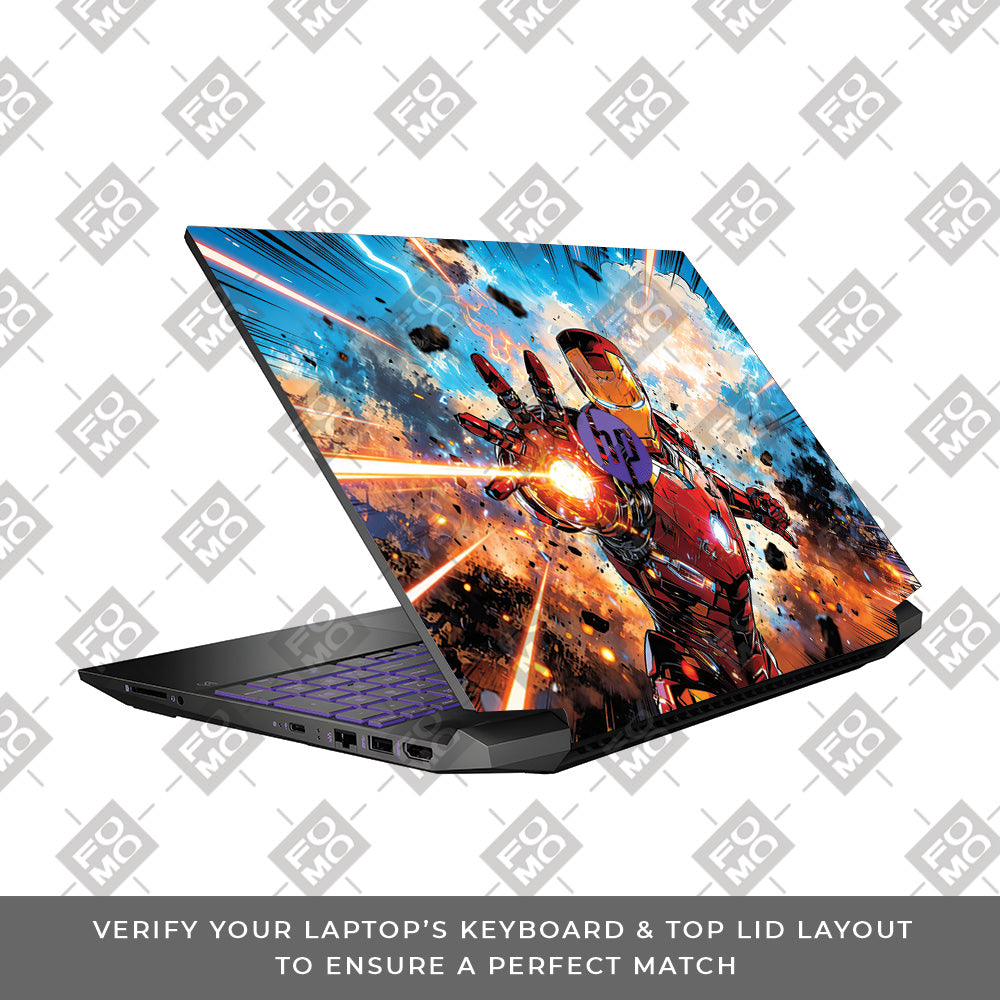 Iron Impact The Arc Reactor HP Pavilion Gaming 15 EC Series Laptop Skin