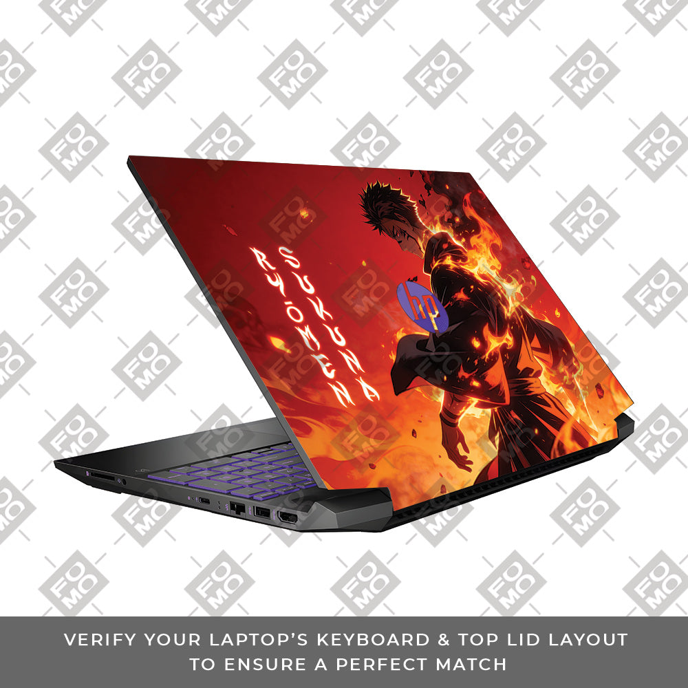 Ryomen Sukuna Lord of Curses HP Pavilion Gaming 15 EC Series Laptop Skin