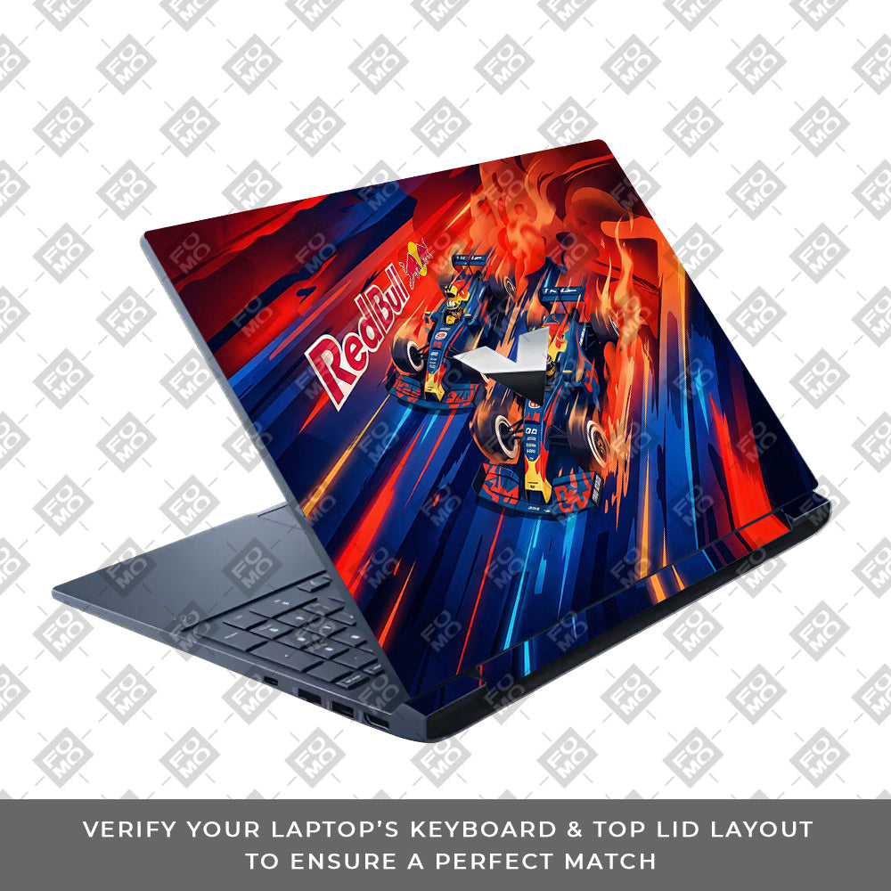 Red Bull Racing Velocity HP Victus Laptop Skin