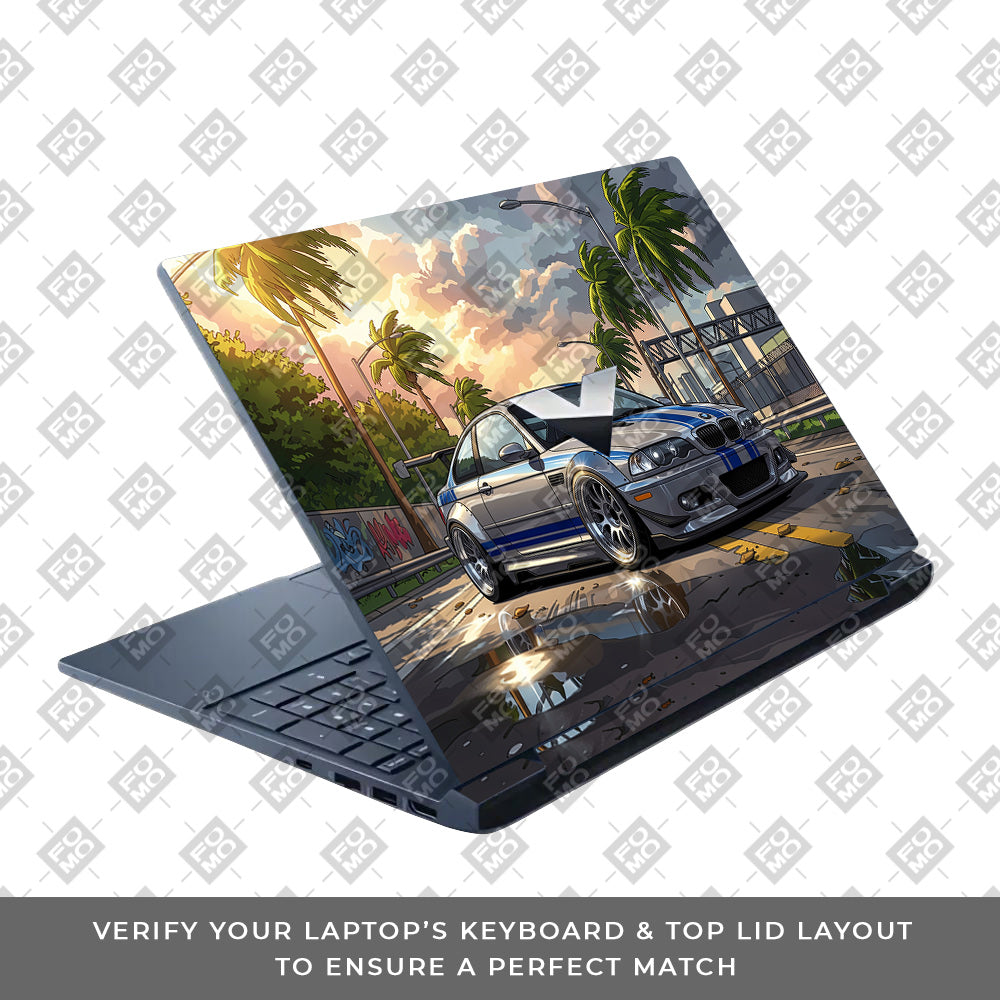 Street Icon BMW E46 Drift Legend HP Victus Laptop Skin