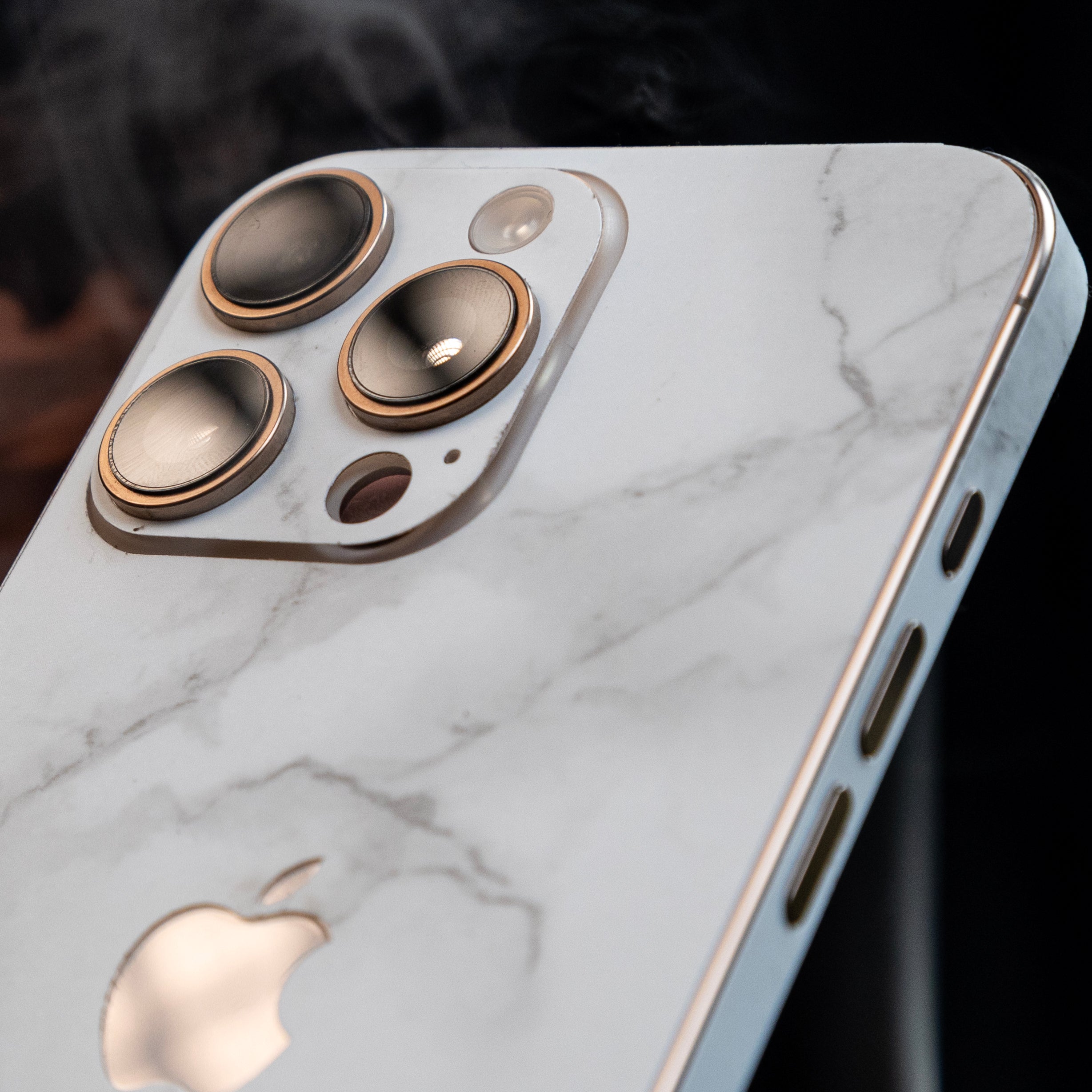 White Marble Texture Mobile Skin