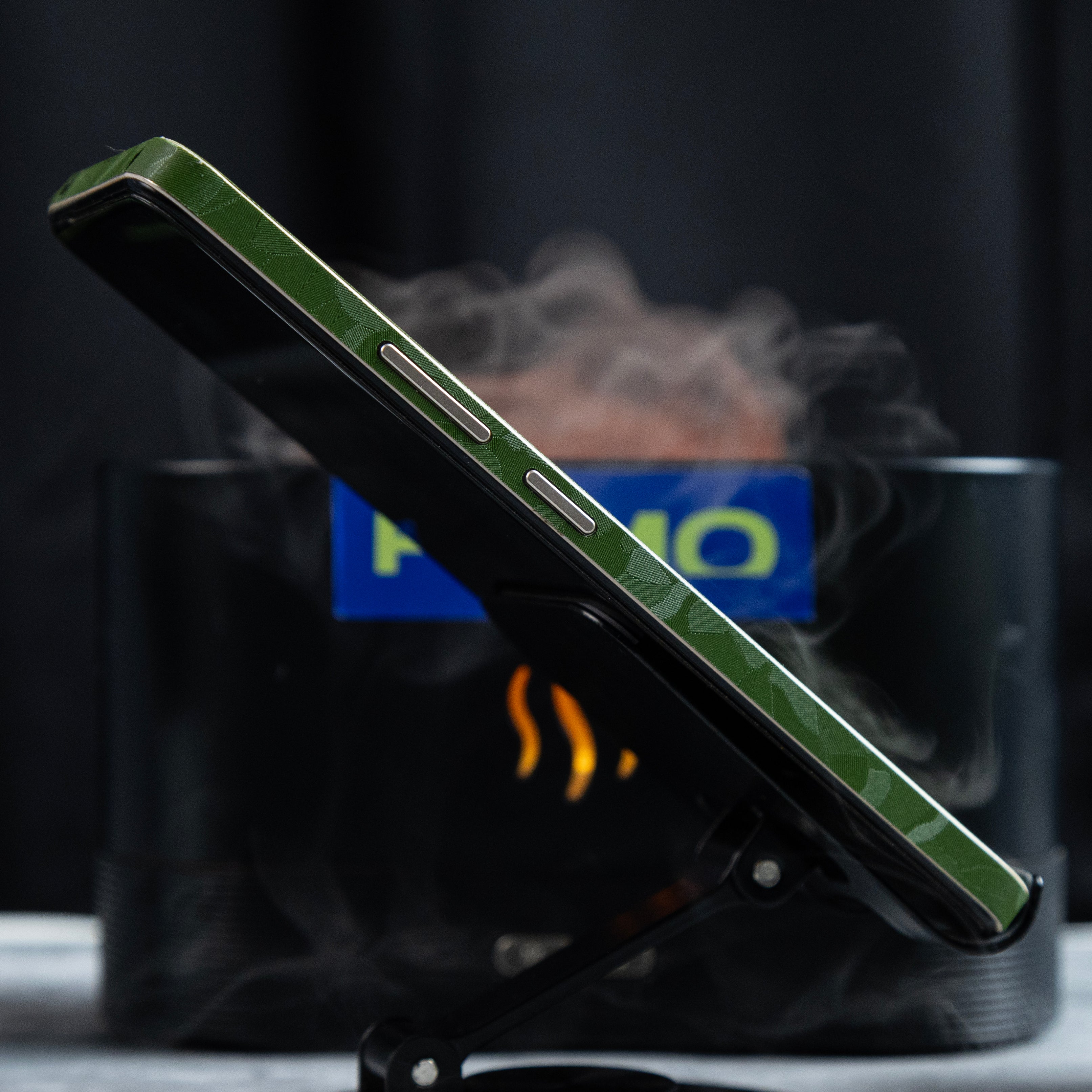 Green Camouflage Texture Mobile Skin