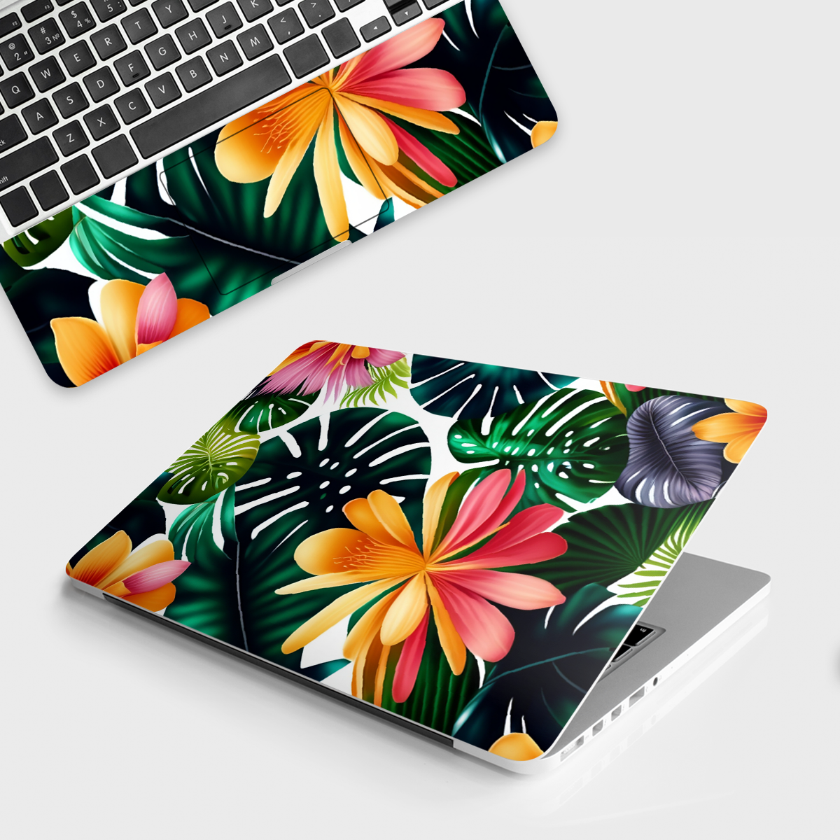 Tropical Leaves Florals Botanical Laptop Skin