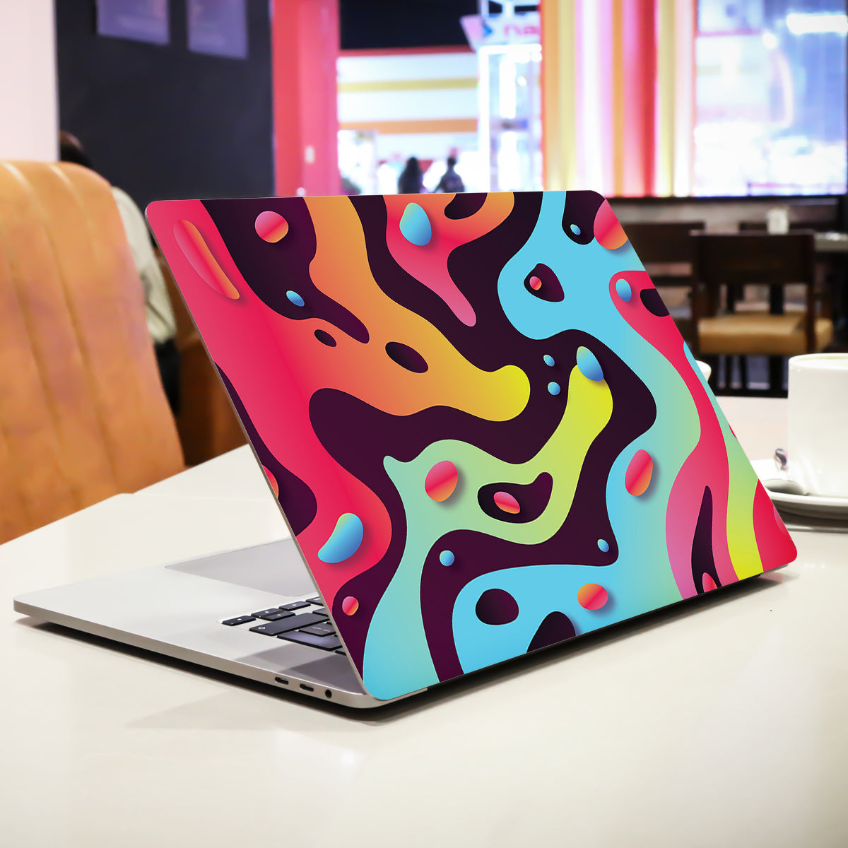 Gradient Drops Abstract Laptop Skin
