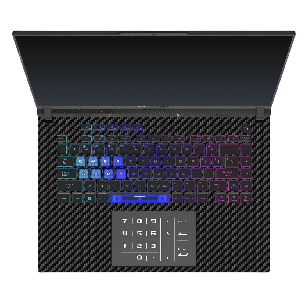 Textured Carbon Fibre Asus ROG Strix G16 G614J Laptop Skin