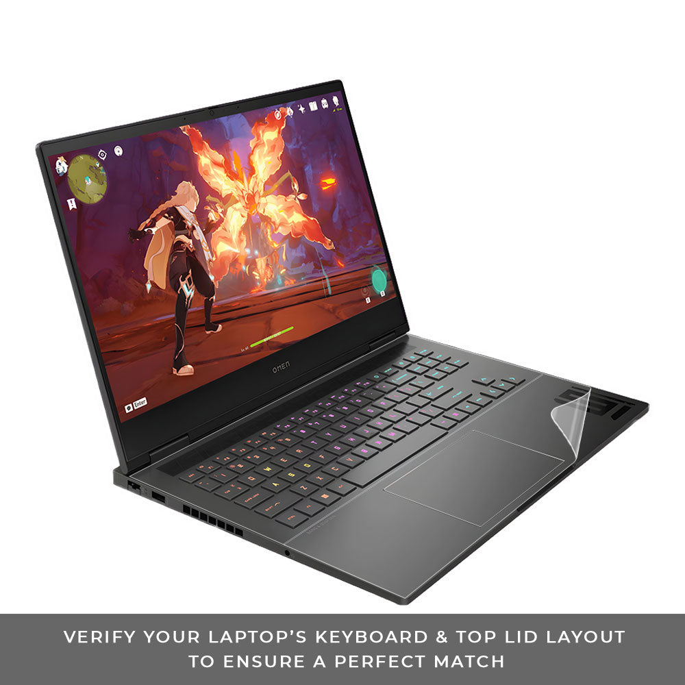 HP Omen Gaming 16 Transparent Shockproof Laptop Skin