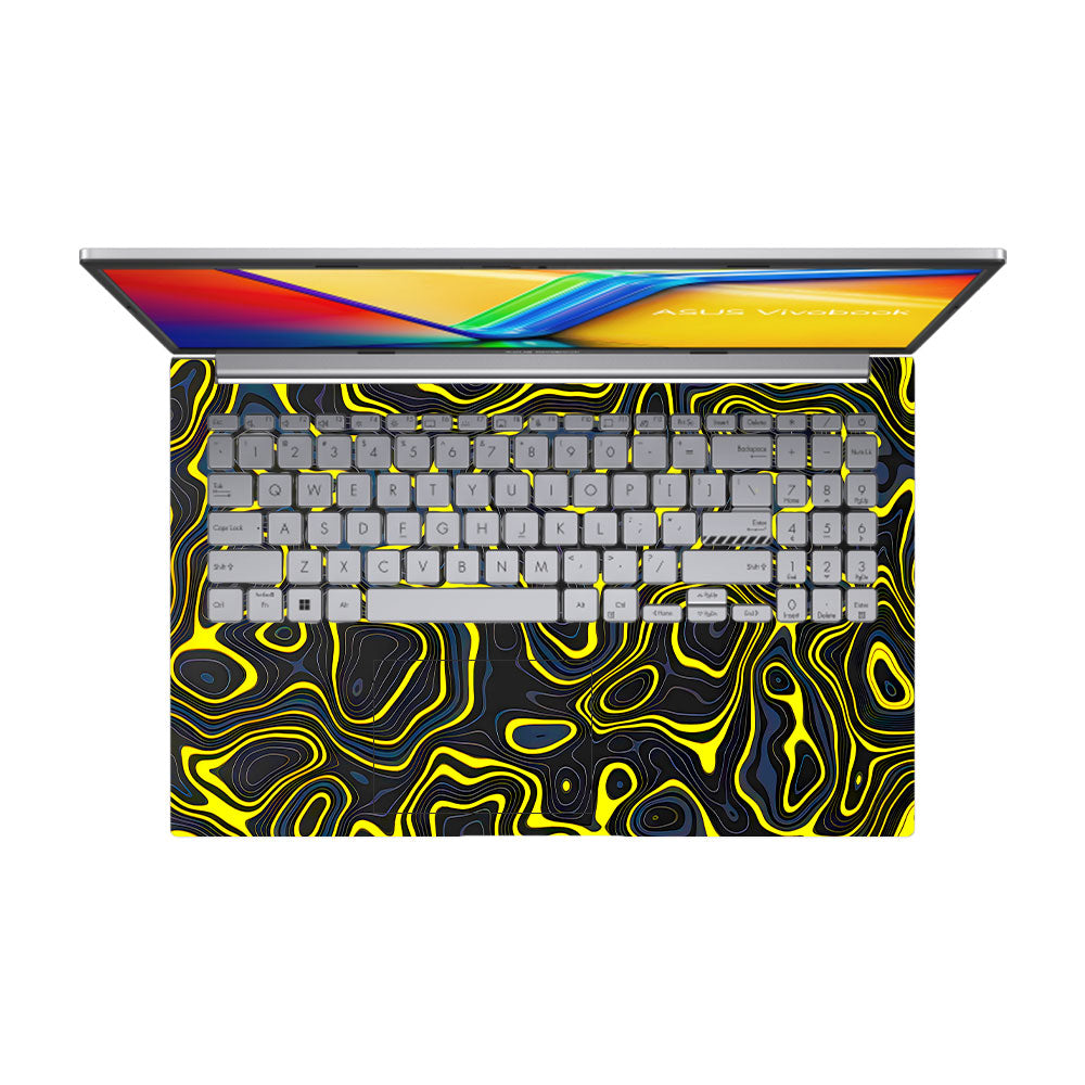 Neon Lava Contours Asus Vivobook 15 X1504ZA Laptop Skin