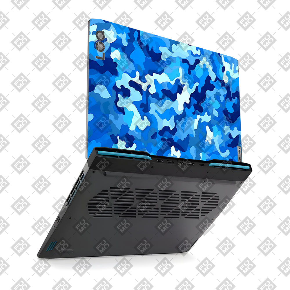 Arctic Blue Camo Pattern Lenovo LOQ 2023 15IRH8, 15APH8 Laptop Skin
