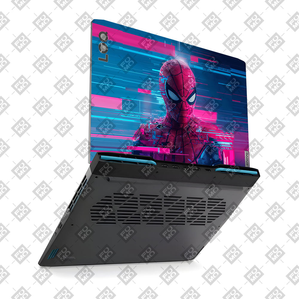 Glitch Spider Neon Web Lenovo LOQ 2023 15IRH8, 15APH8 Laptop Skin