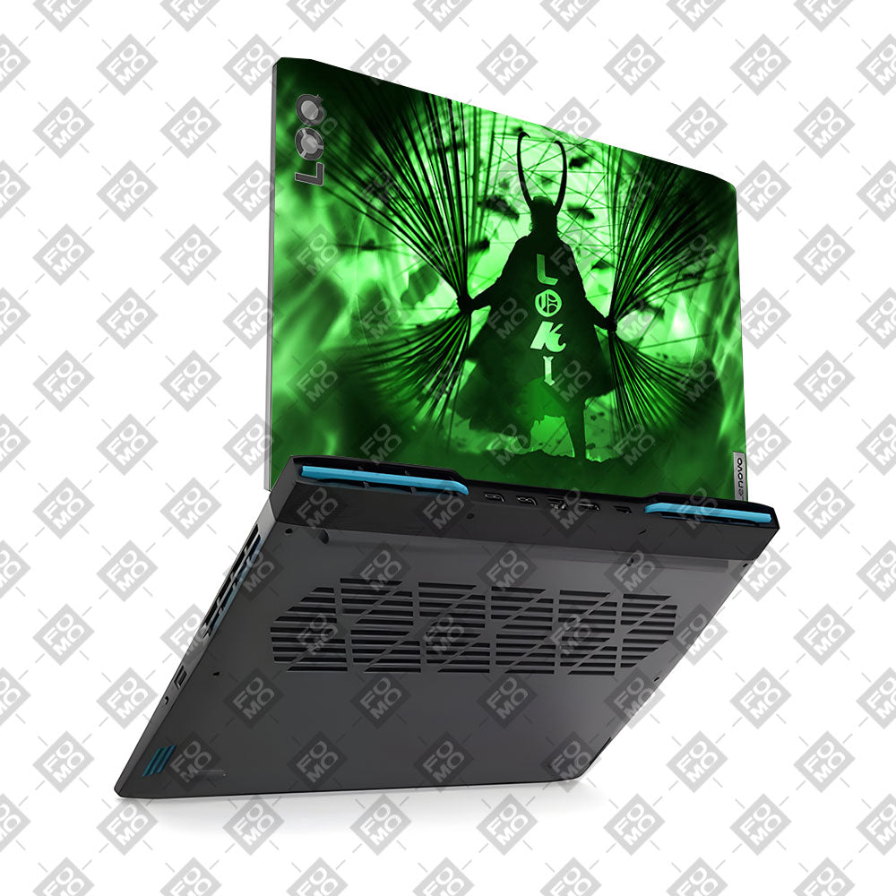 Loki's Green Aura Lenovo LOQ 2023 15IRH8, 15APH8 Laptop Skin