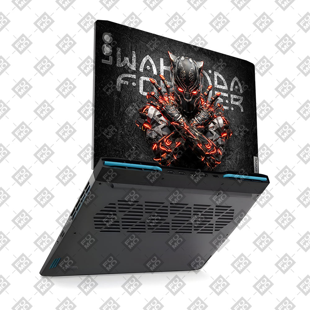 Black Panther Glowing Fury Lenovo LOQ 2023 15IRH8, 15APH8 Laptop Skin