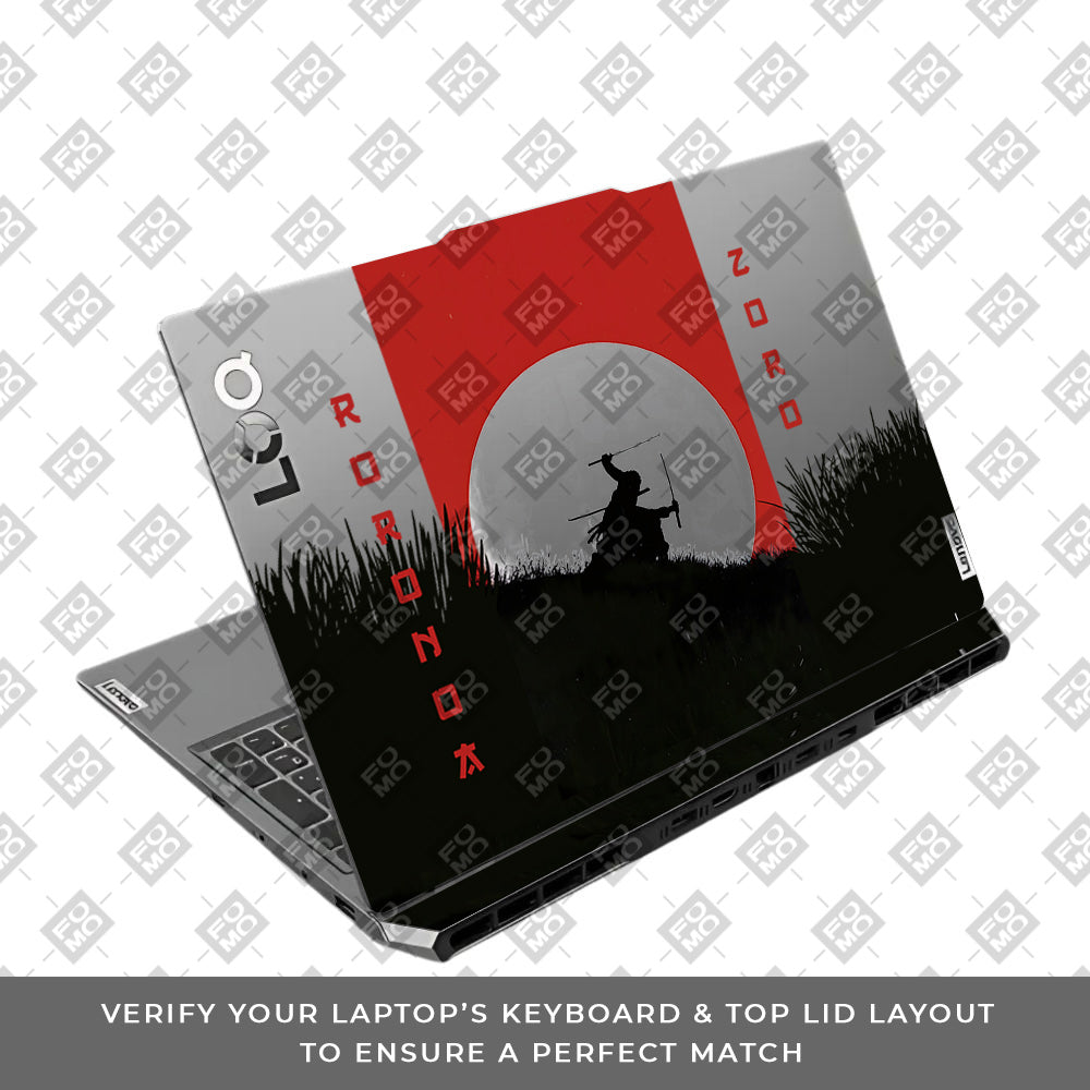 Transparent Swordsman’s Resolve Lenovo LOQ 2024, 2025 Laptop Skin