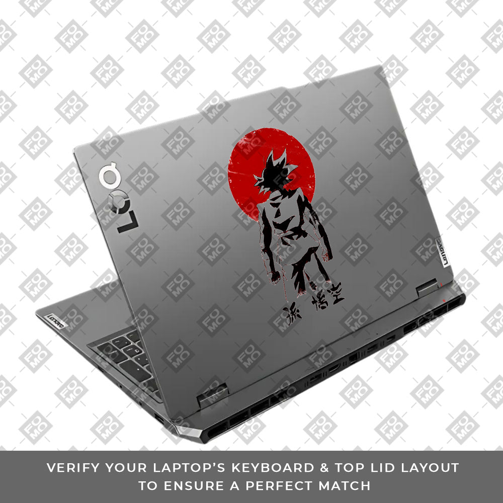 Transparent Sunset Samurai Lenovo LOQ 2024, 2025 Laptop Skin