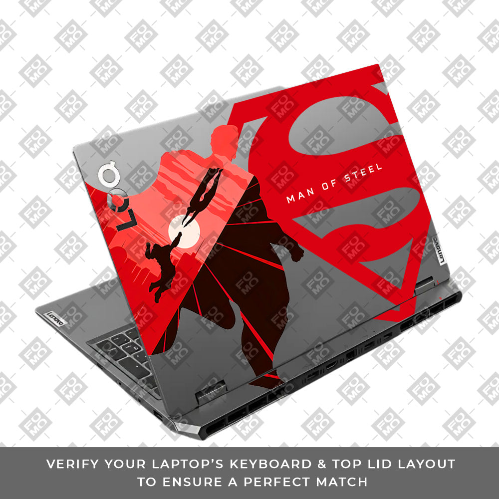 Transparent Man of Steel Lenovo LOQ 2024, 2025 Laptop Skin