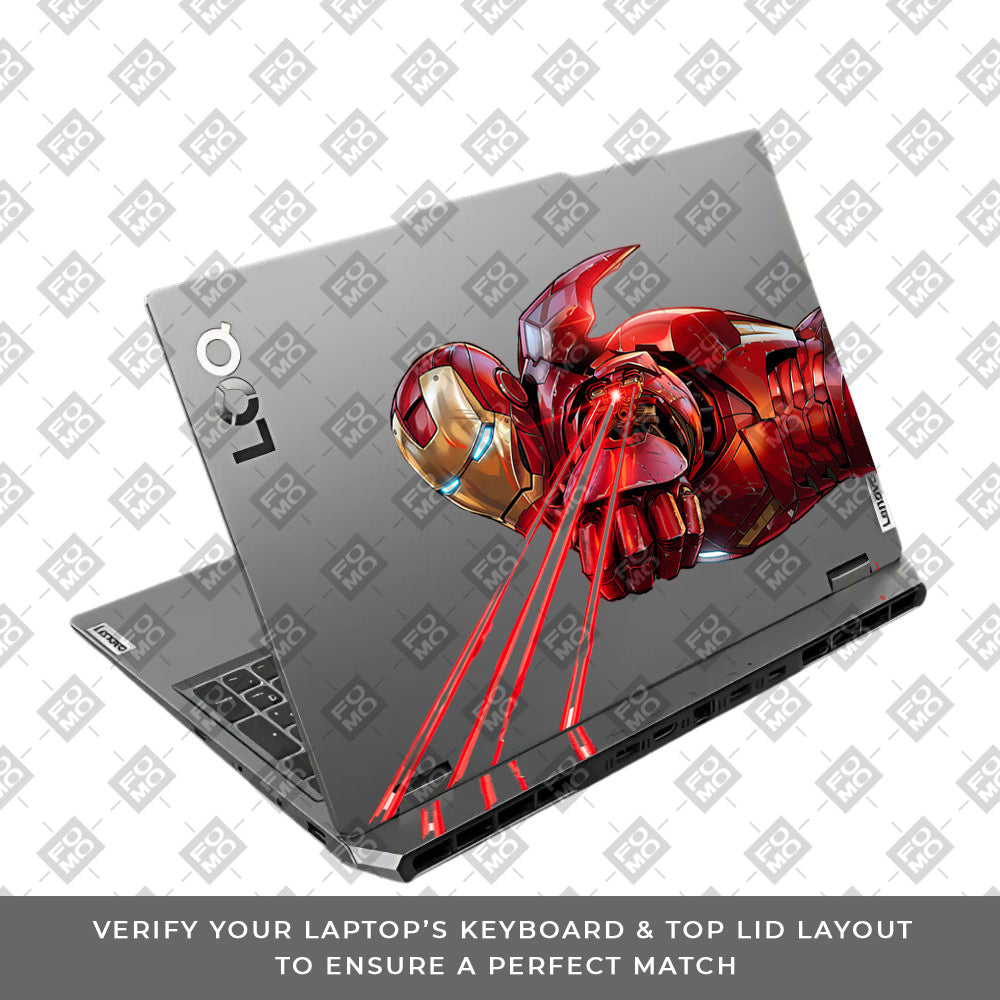 Transparent Iron Fist Lenovo LOQ 2024, 2025 Laptop Skin