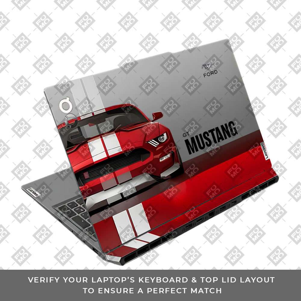 Transparent Mustang Power Lenovo LOQ 2024, 2025 Laptop Skin